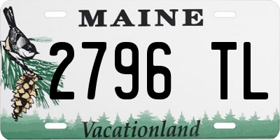 ME license plate 2796TL
