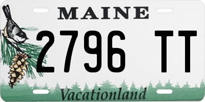 ME license plate 2796TT