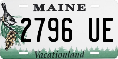 ME license plate 2796UE