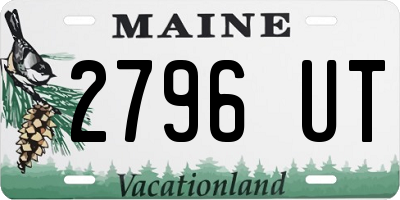ME license plate 2796UT