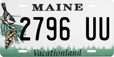 ME license plate 2796UU