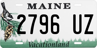 ME license plate 2796UZ