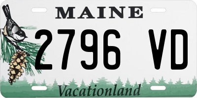 ME license plate 2796VD