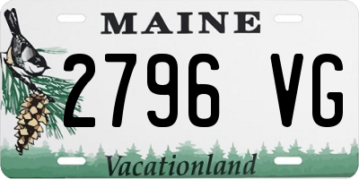 ME license plate 2796VG