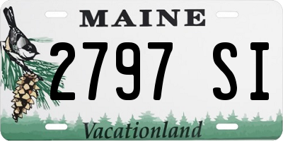 ME license plate 2797SI