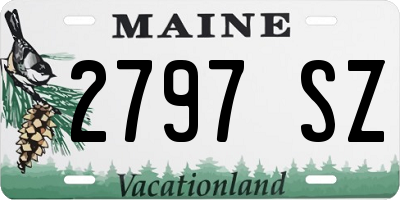 ME license plate 2797SZ