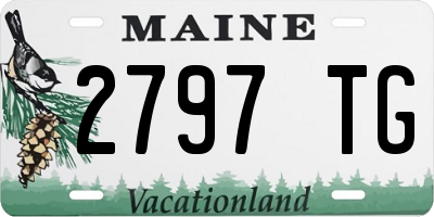 ME license plate 2797TG