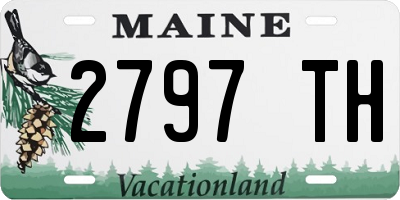 ME license plate 2797TH