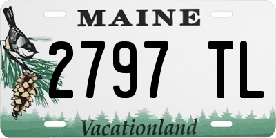 ME license plate 2797TL