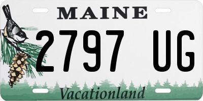 ME license plate 2797UG