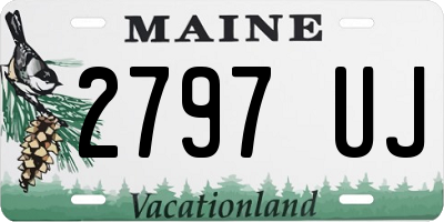 ME license plate 2797UJ