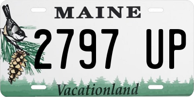 ME license plate 2797UP