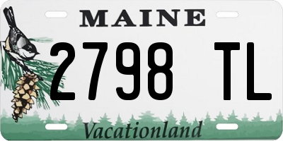 ME license plate 2798TL