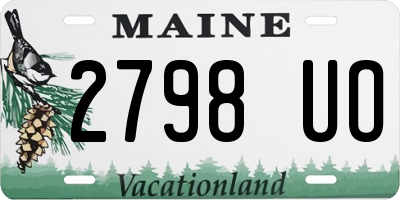 ME license plate 2798UO