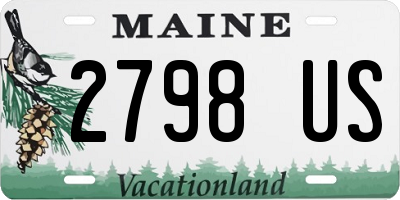 ME license plate 2798US