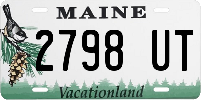 ME license plate 2798UT