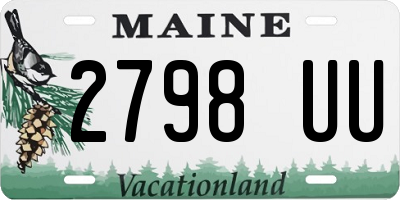 ME license plate 2798UU