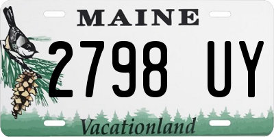 ME license plate 2798UY