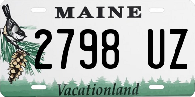 ME license plate 2798UZ