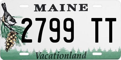 ME license plate 2799TT
