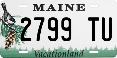 ME license plate 2799TU