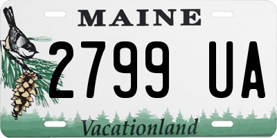 ME license plate 2799UA