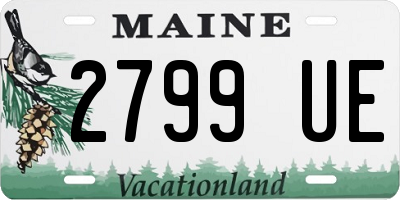 ME license plate 2799UE