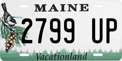 ME license plate 2799UP