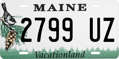 ME license plate 2799UZ