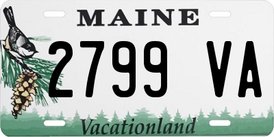 ME license plate 2799VA