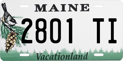 ME license plate 2801TI