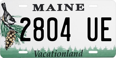 ME license plate 2804UE