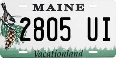 ME license plate 2805UI