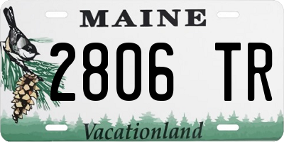ME license plate 2806TR