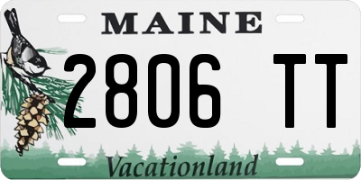 ME license plate 2806TT