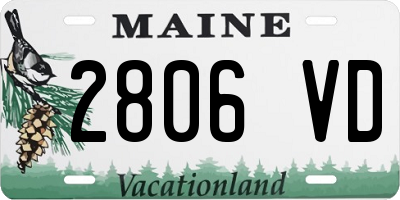 ME license plate 2806VD