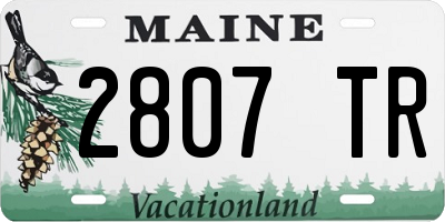 ME license plate 2807TR