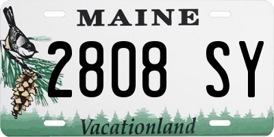 ME license plate 2808SY