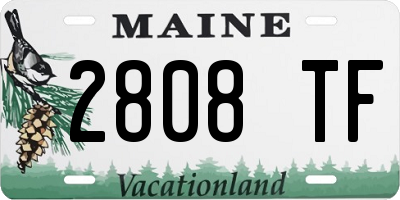 ME license plate 2808TF