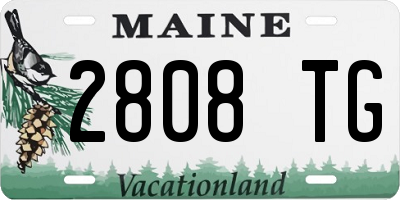 ME license plate 2808TG