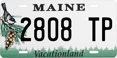 ME license plate 2808TP