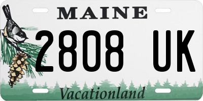 ME license plate 2808UK