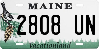 ME license plate 2808UN