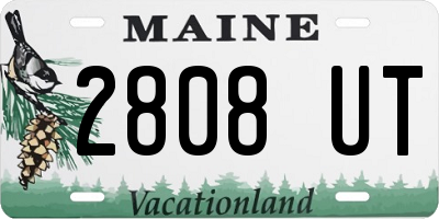 ME license plate 2808UT