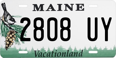 ME license plate 2808UY