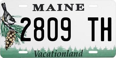 ME license plate 2809TH