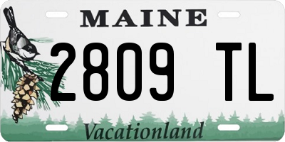 ME license plate 2809TL