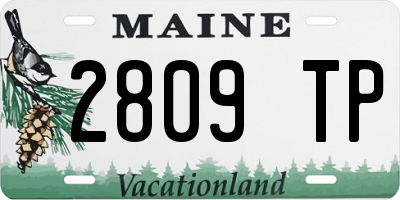 ME license plate 2809TP