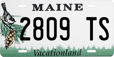 ME license plate 2809TS