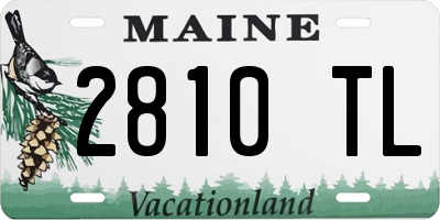 ME license plate 2810TL